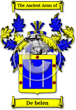De belen Family Crest Download (JPG) Legacy Series - 600 DPI